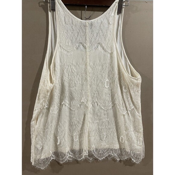 WORTHINGTON Off white Lace Shell Sleeveless Blouse Top Women's Size 1X NWT - Picture 3 of 4